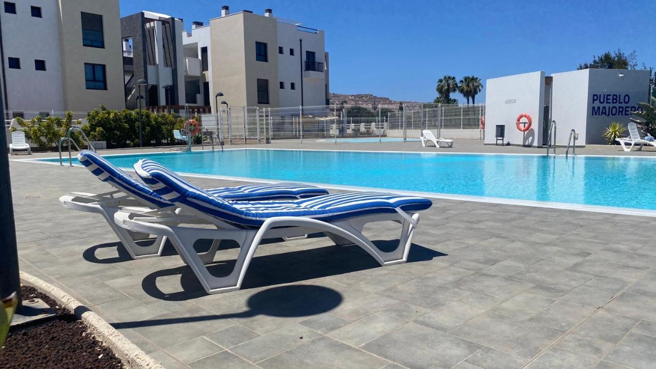 Sunny Luxury Apartment With Two Great Sunny - Level Terraces, Two Swimming Pools, In A New Complex Pueblo Majorero, Close To Fuerteventura Golf Club, Next To The Beach , Atlantico Shopping Mall And Casino In كاليتا ذي فوستي المظهر الخارجي الصورة